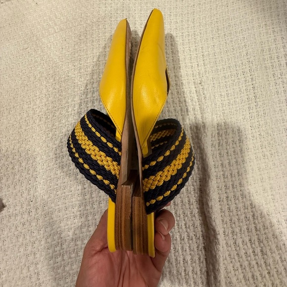 Malone Souliers X ROKSANDA 37/5 ITALY Yellow and Black Mules - Picture 10 of 15